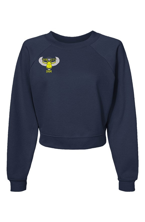 DYNASTY Womens Raglan Pullover Fleece Sweatshirt