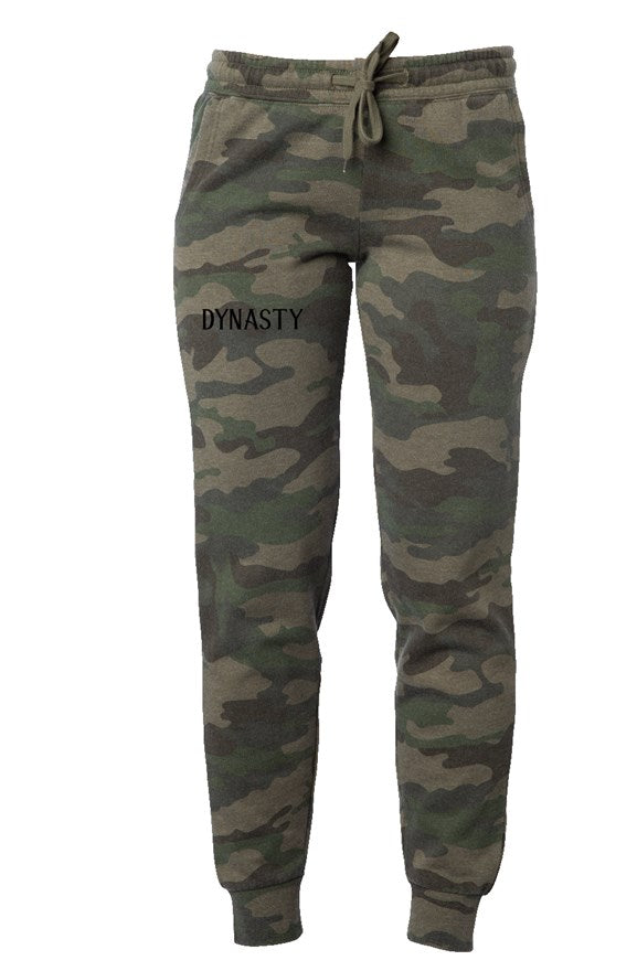 DYNASTY Womens Camo Wash Sweatpants
