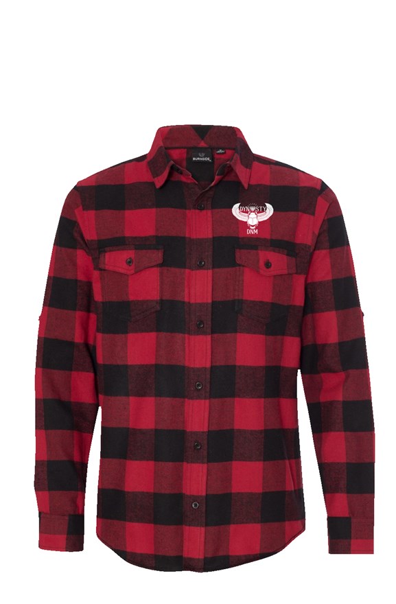 DYNASTY Long Sleeve Flannel Red And Black